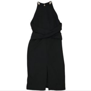 Lulus black bodycon halter dress 2